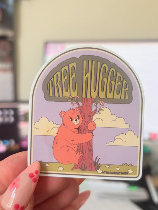 Tree Hugger Sticker Twig Creations