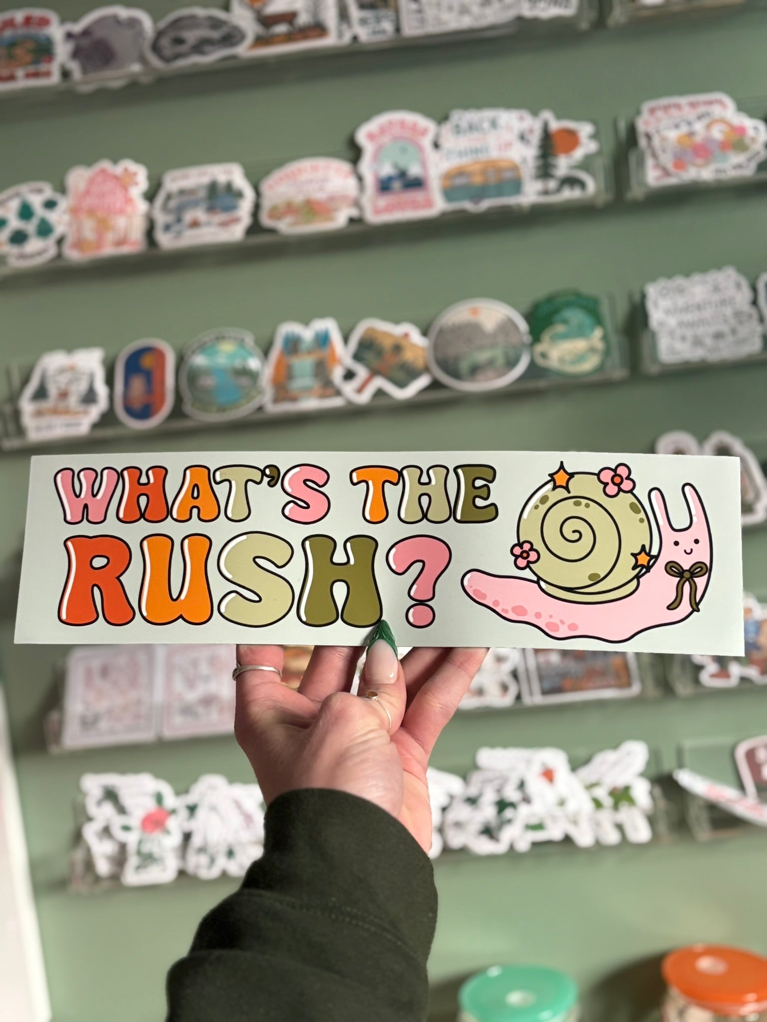What's The Rush? Car Bumper Magnet Twig Creations