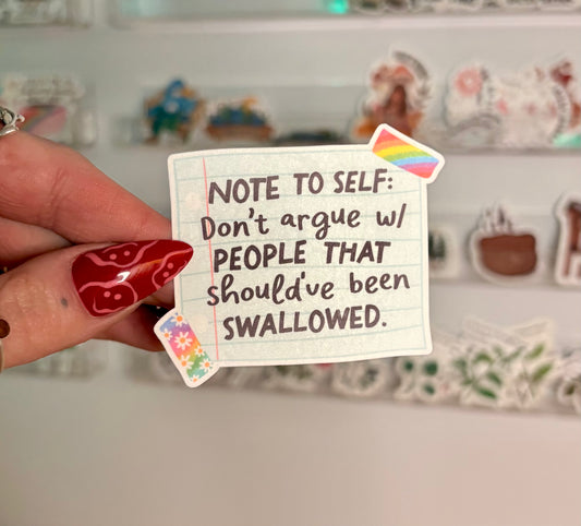 Note to self Sticker Twig Creations