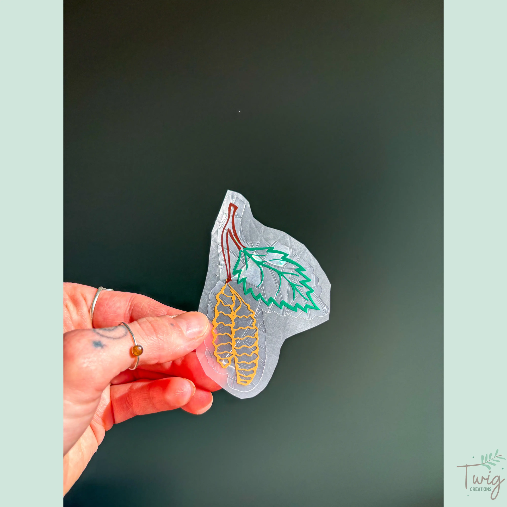 Aspen Leaves Rainbow Window Cling Bundle Twig Creations