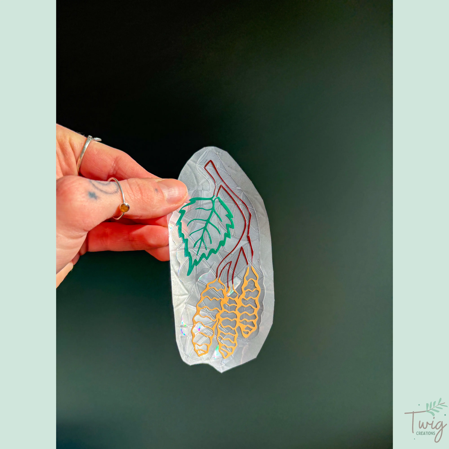 Aspen Leaves Rainbow Window Cling Bundle Twig Creations