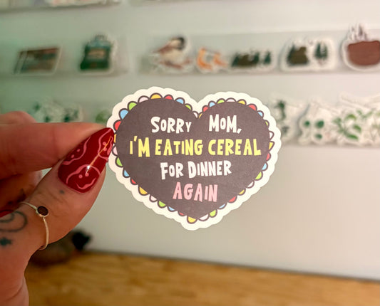 Sorry Mom Sticker Twig Creations