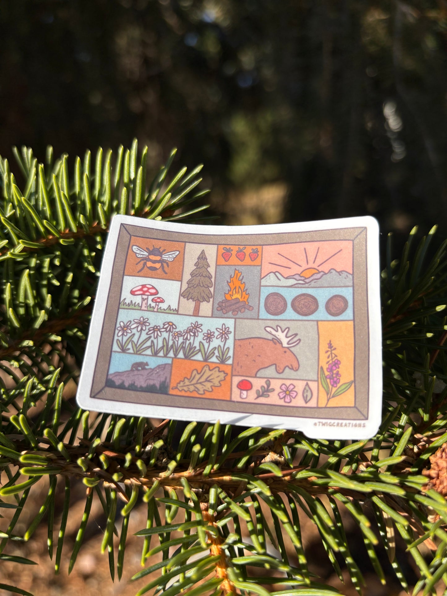 Nature Seeker Frame Sticker Twig Creations