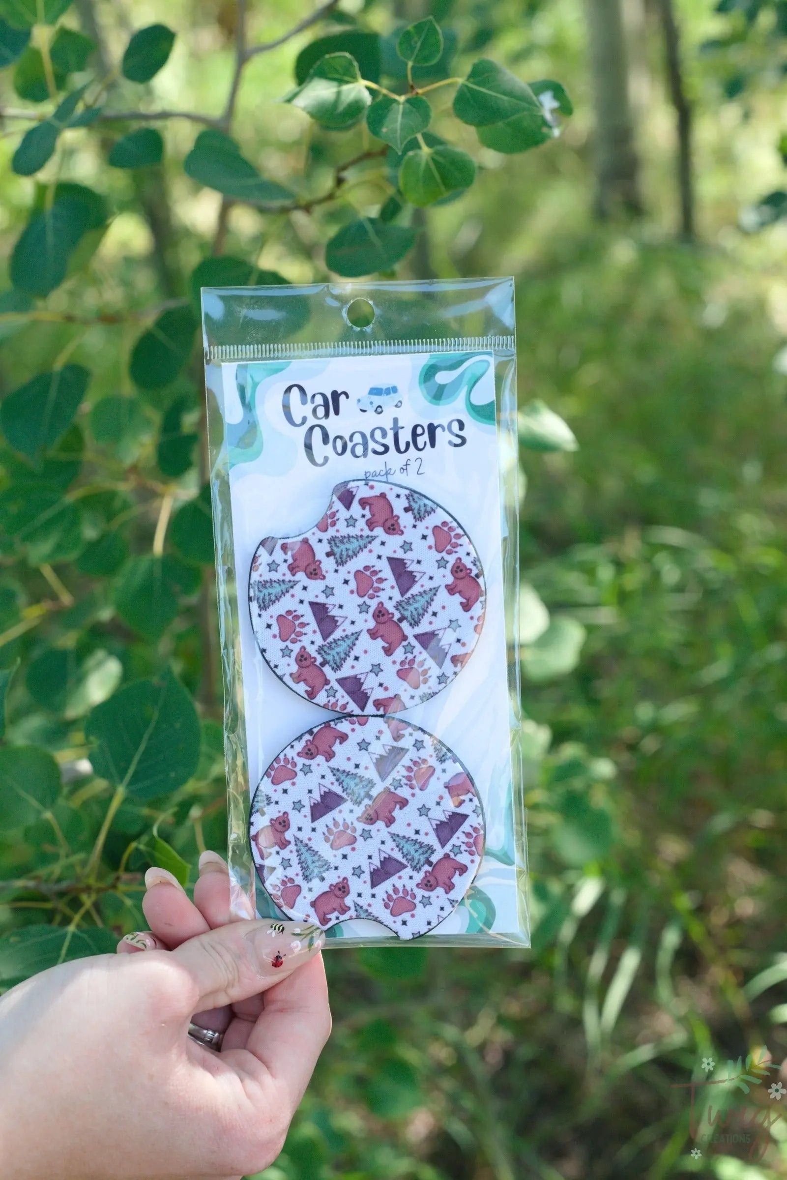 Bear Country Car Coasters Twig Creations