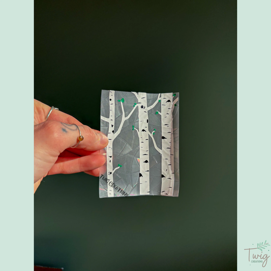 Birch Trees Rainbow Window Cling Bundle Twig Creations