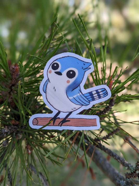 Blue Jay Sticker Twig Creations