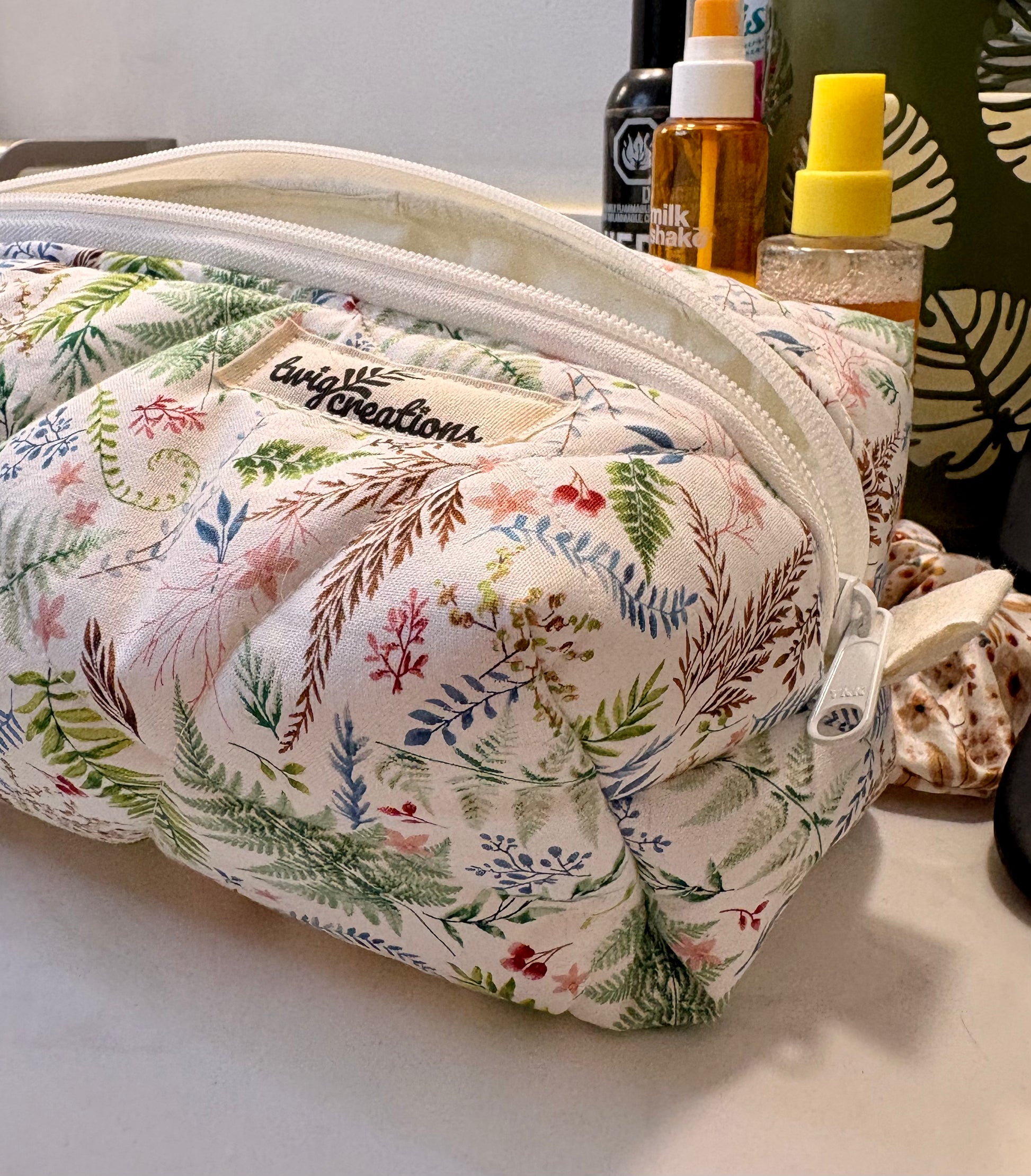 Ferns & Petals Hair Tool Bag Twig Creations