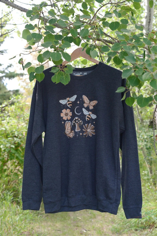 Cottagecore Bees & Butterflies Crewneck Twig Creations