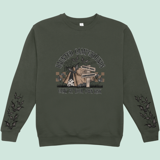 Haunted Campgrounds Crewneck