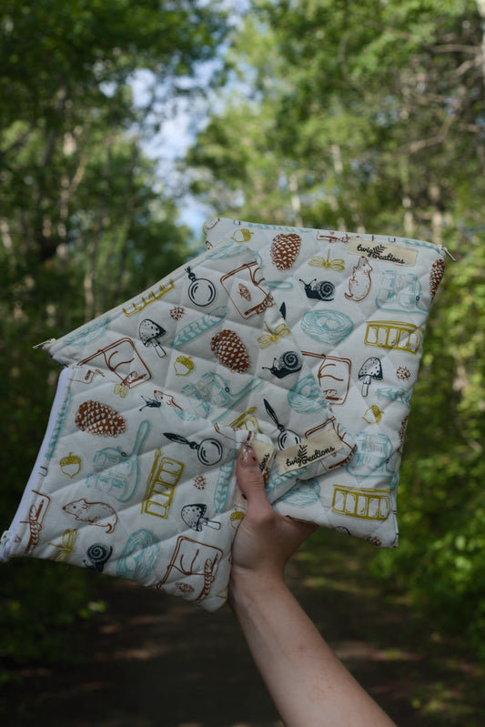 Quilted Cotton Zipper Pouch Twig Creations