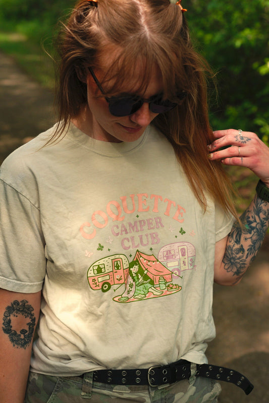 Coquette Camping Club T-shirt Twig Creations