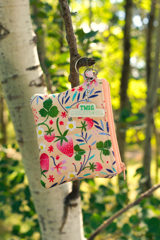 The Strawberry Patch Keychain Wallet Twig Creations