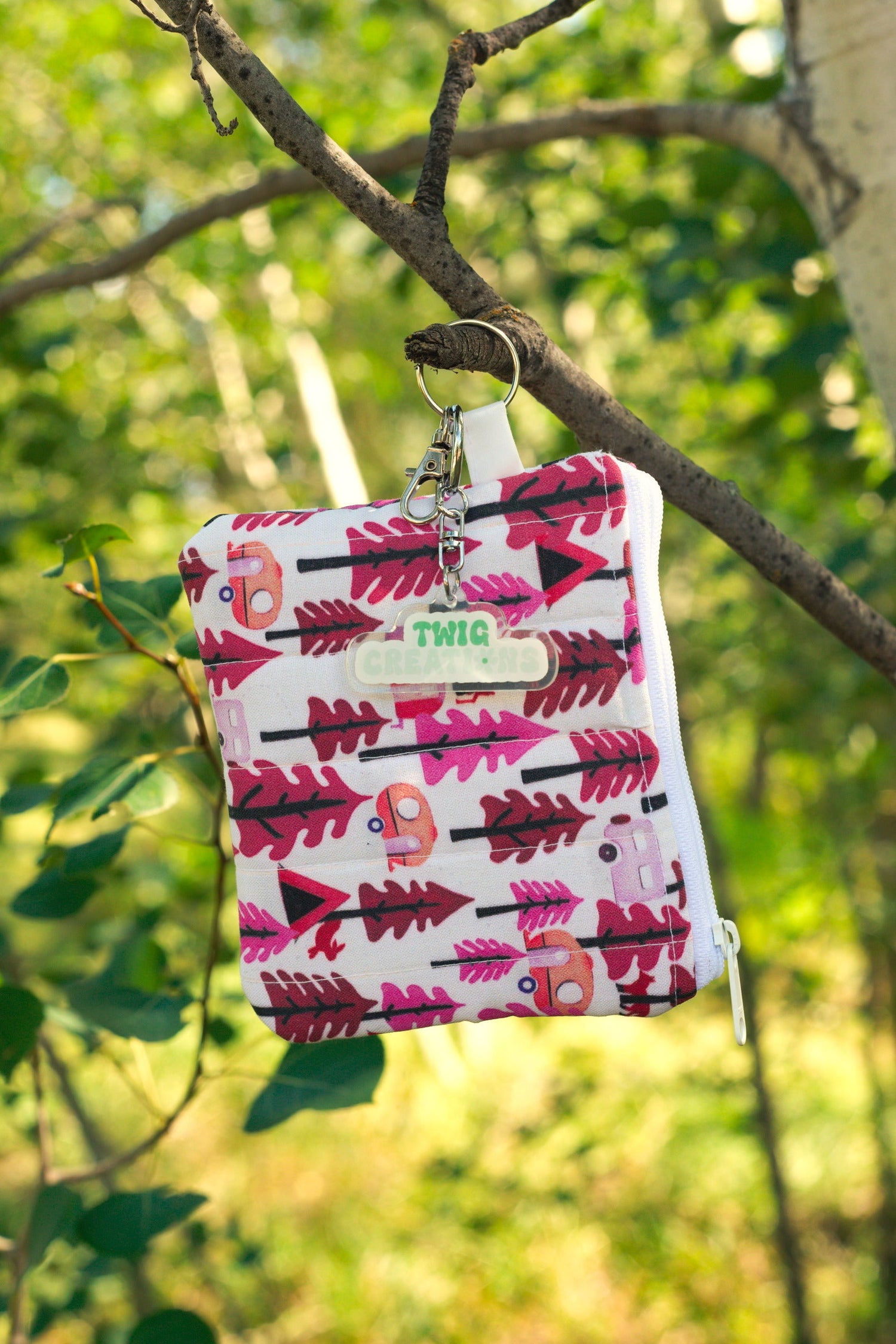 Rosy Retreat Keychain Wallet Twig Creations