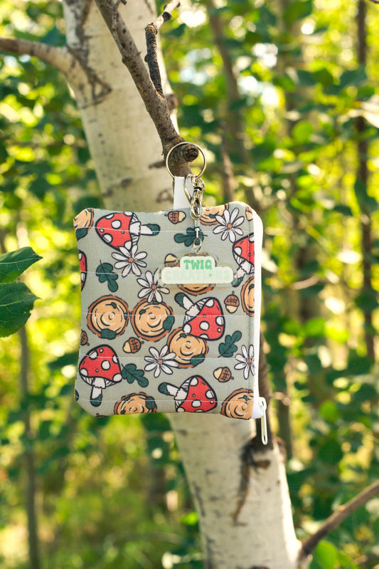 Spores & Slices Keychain Wallet Twig Creations