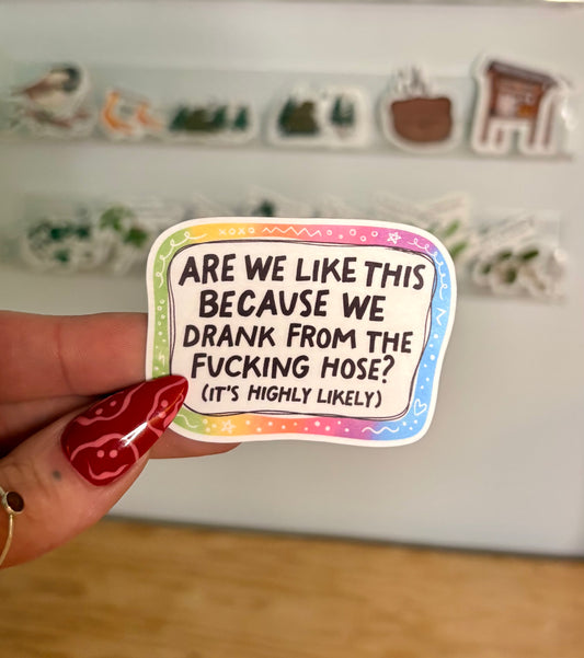 Hose water Sticker Twig Creations