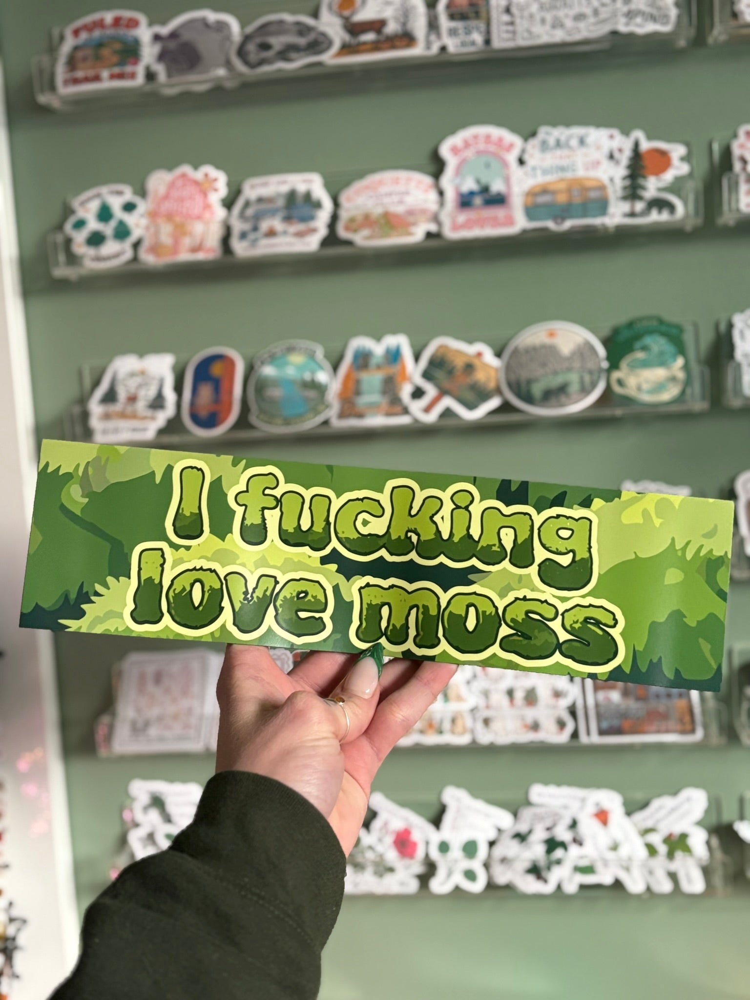 I F***king Love Moss Car Bumper Magnet Twig Creations