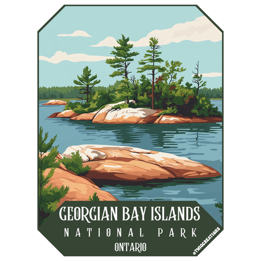 Georgian Bay Islands National Park Sticker Twig Creations