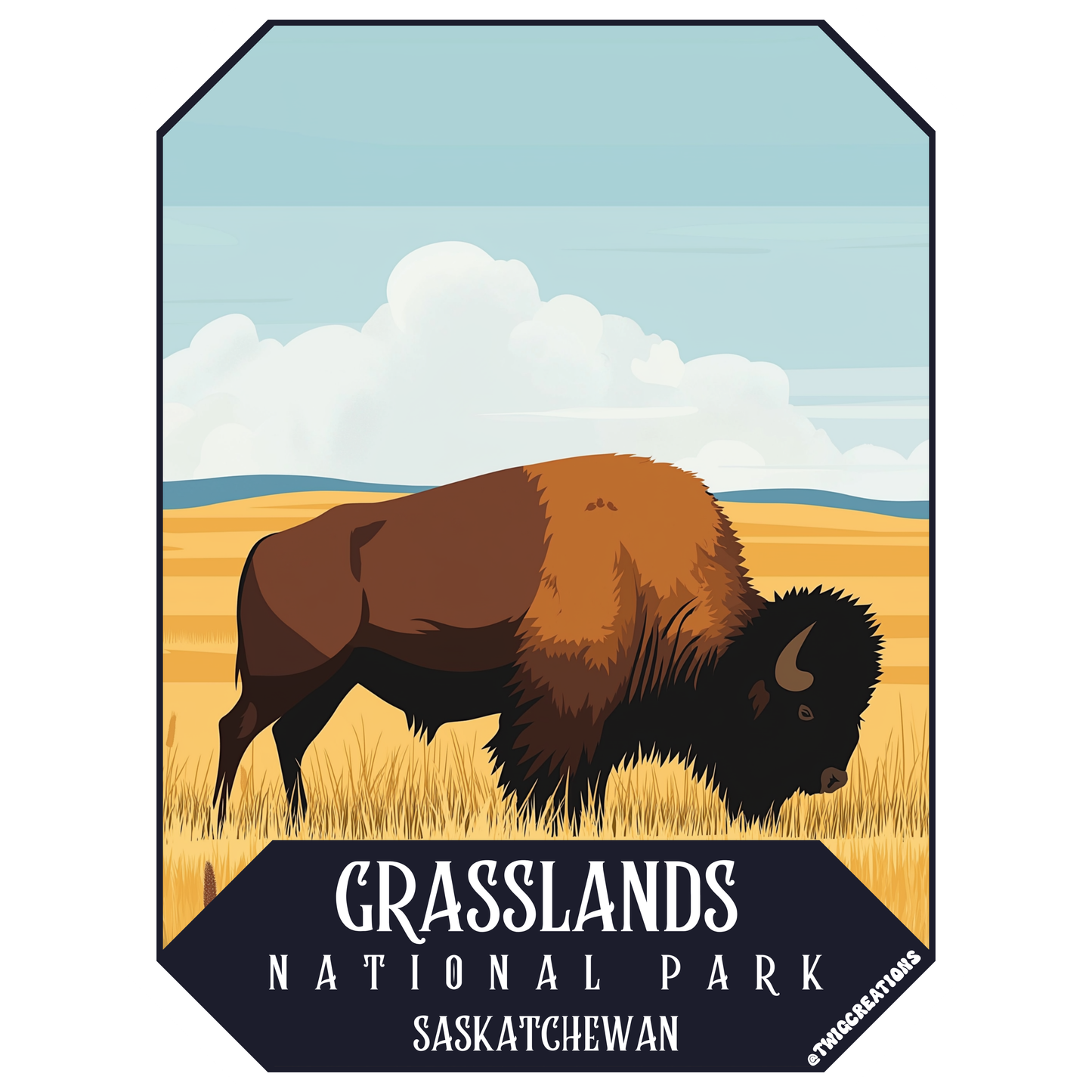 Grasslands National Park Sticker Twig Creations