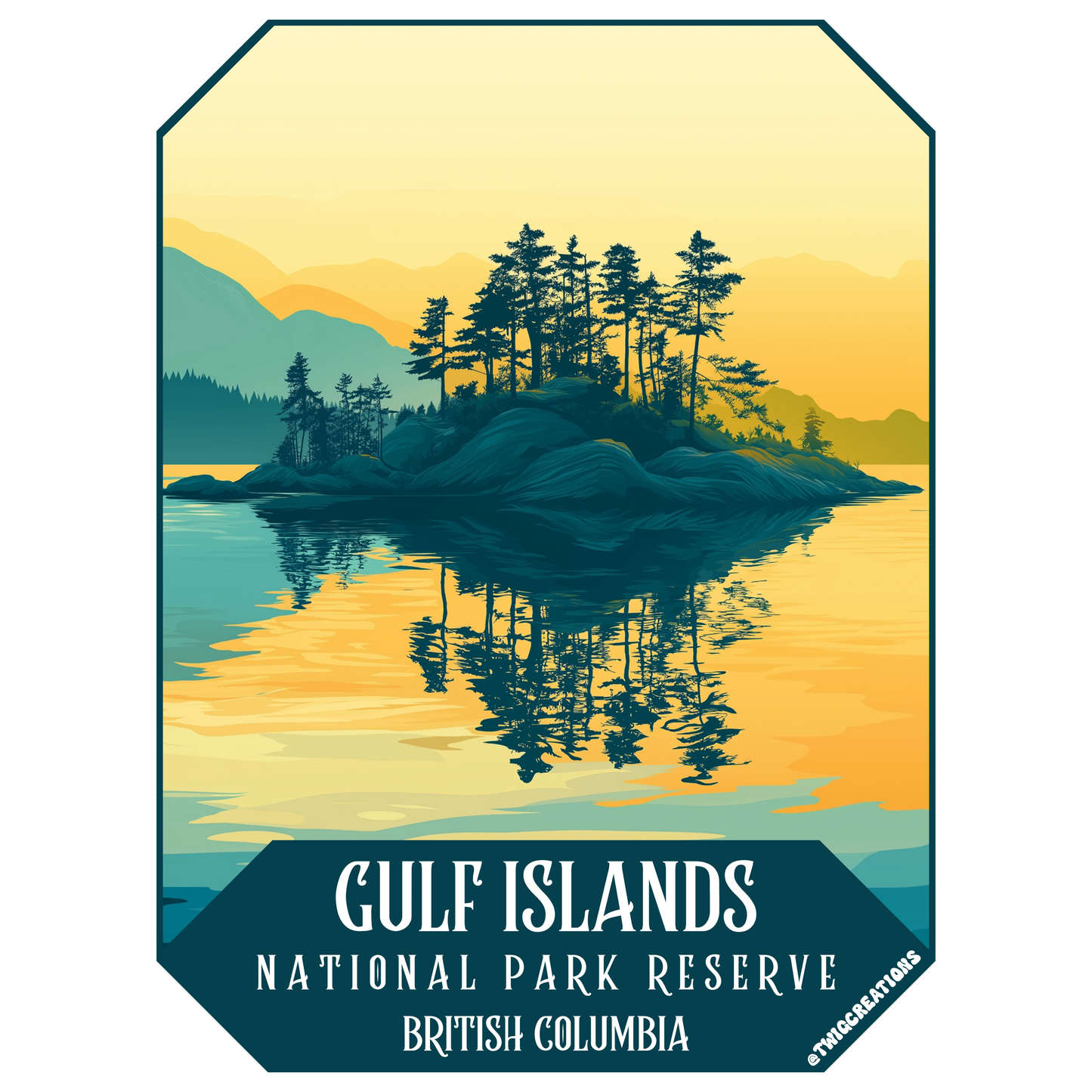 Gulf Islands National Park Sticker Twig Creations