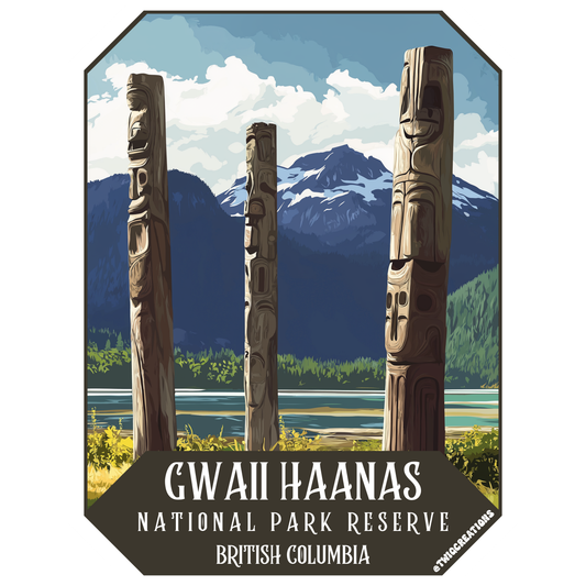 Gwaii Haanas National Park Sticker Twig Creations