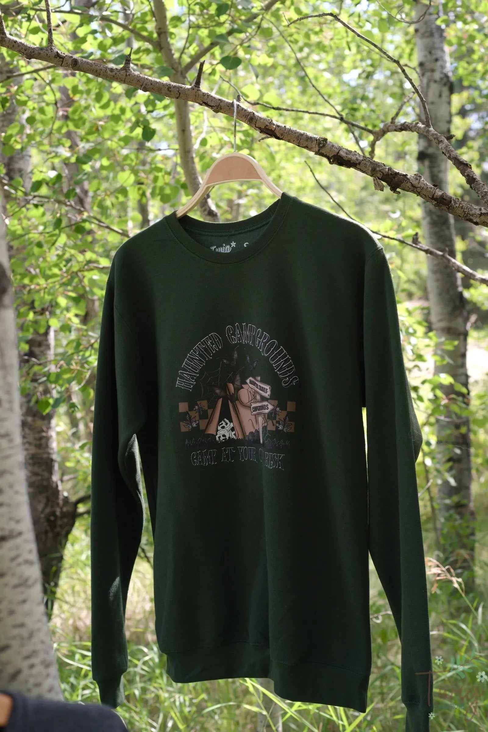 Haunted Campgrounds Crewneck Twig Creations