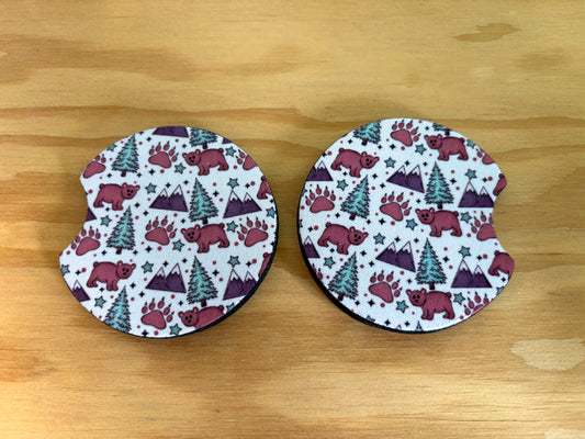 Bear Country Car Coasters