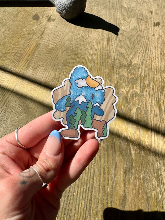 Bigfoot Sighting Sticker
