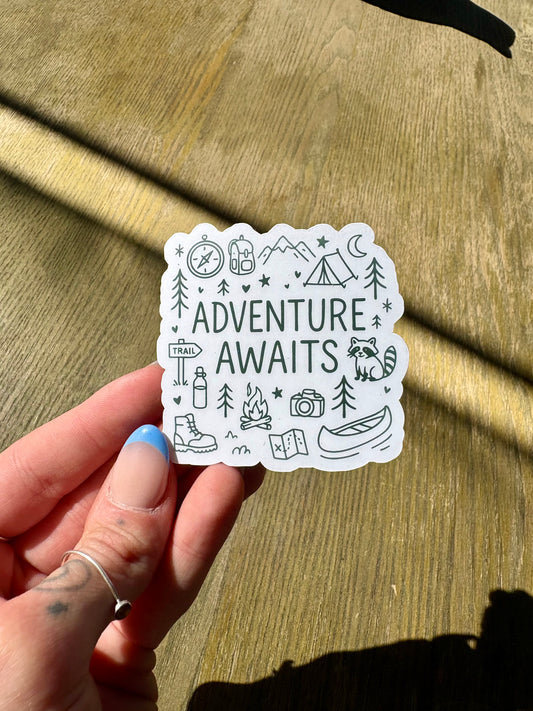 Adventure Awaits Sticker