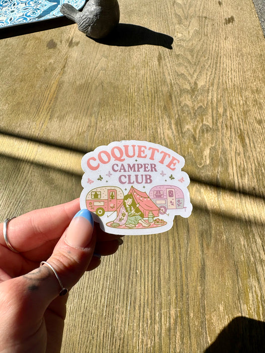Coquette Camper Club Sticker