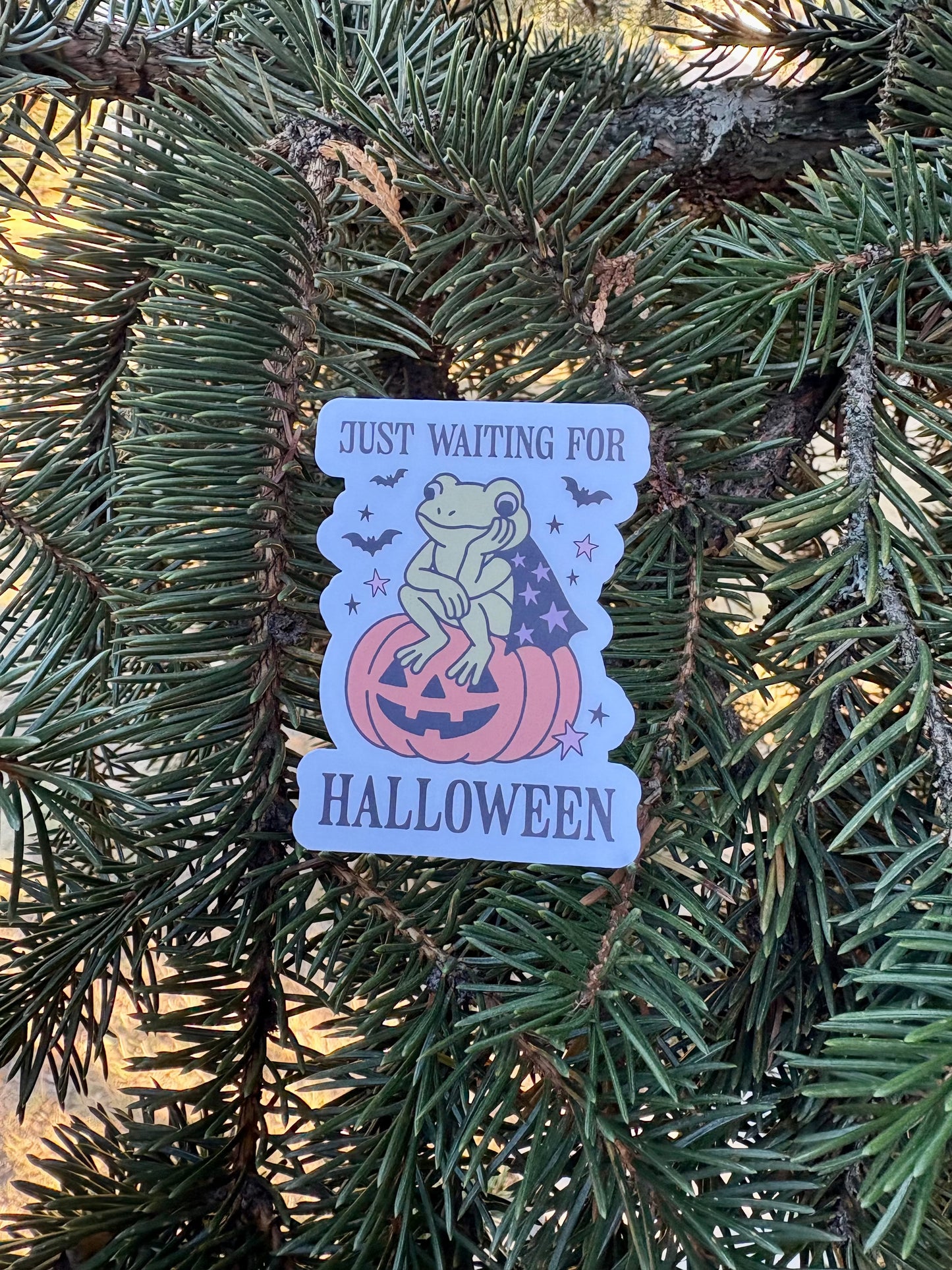 Just Waiting on Halloween Sticker Twig Creations