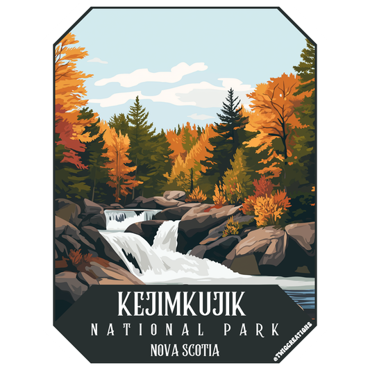Kejimkujik National Park Sticker Twig Creations
