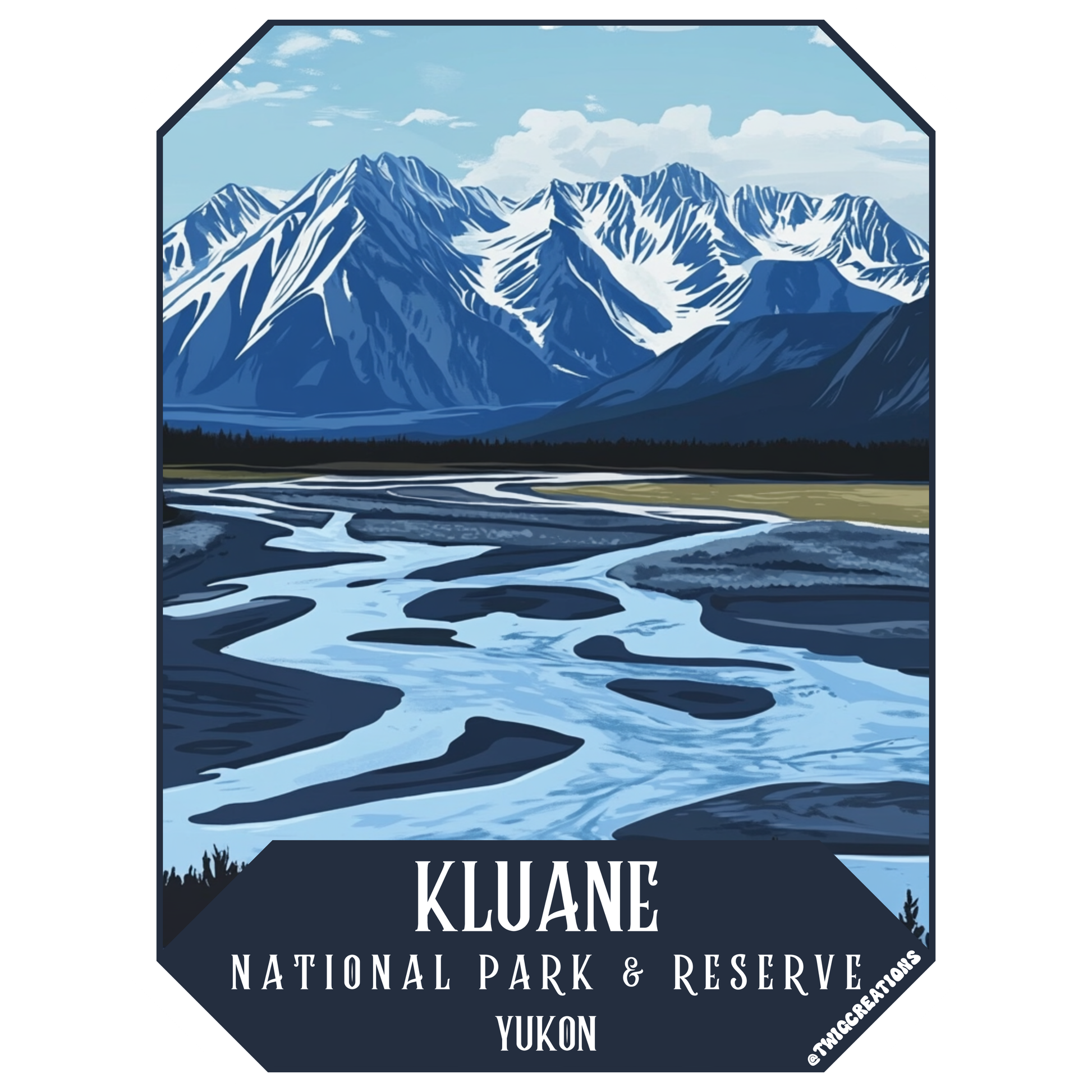 Kluane National Park & Reserve Sticker Twig Creations