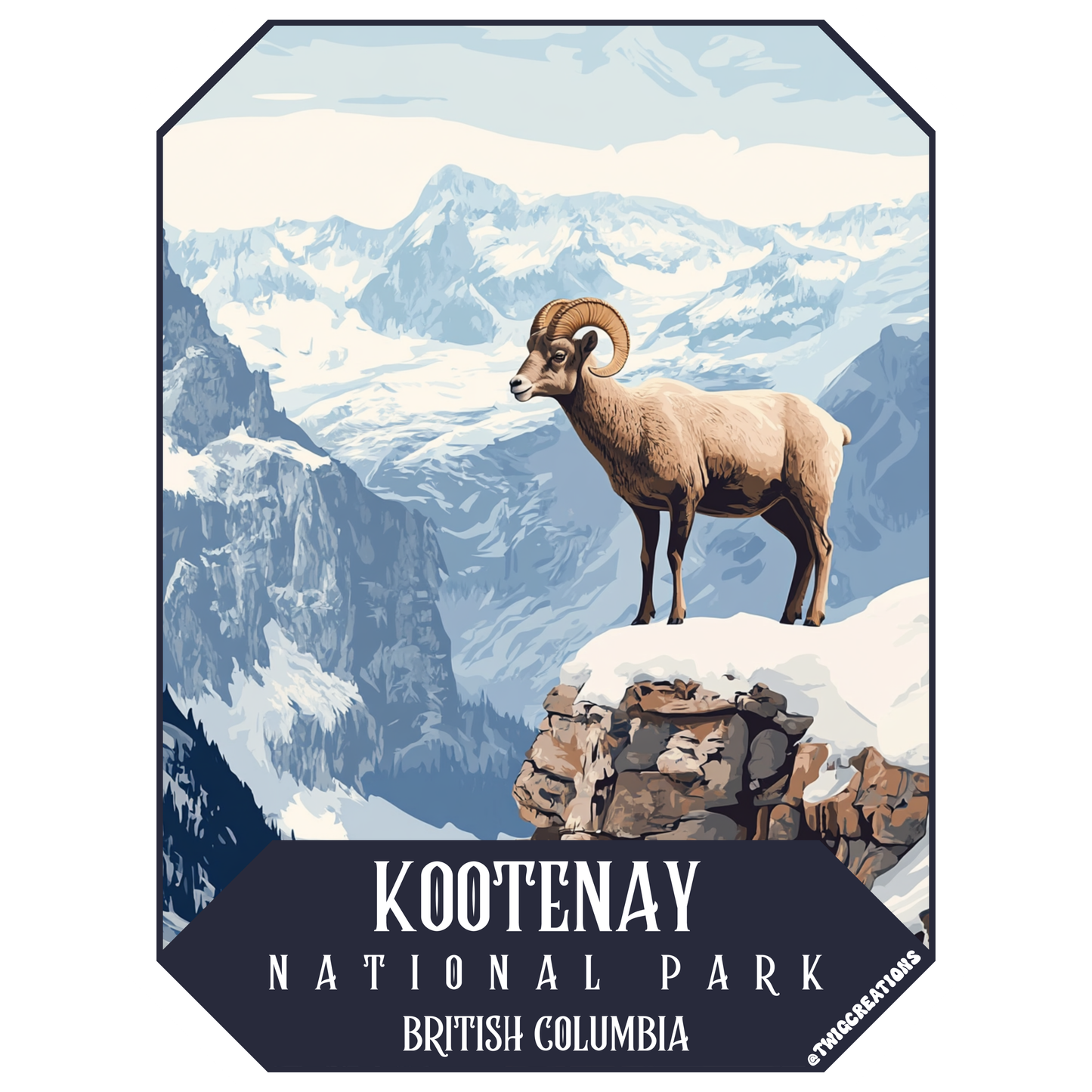 Kootenay National Park Sticker Twig Creations