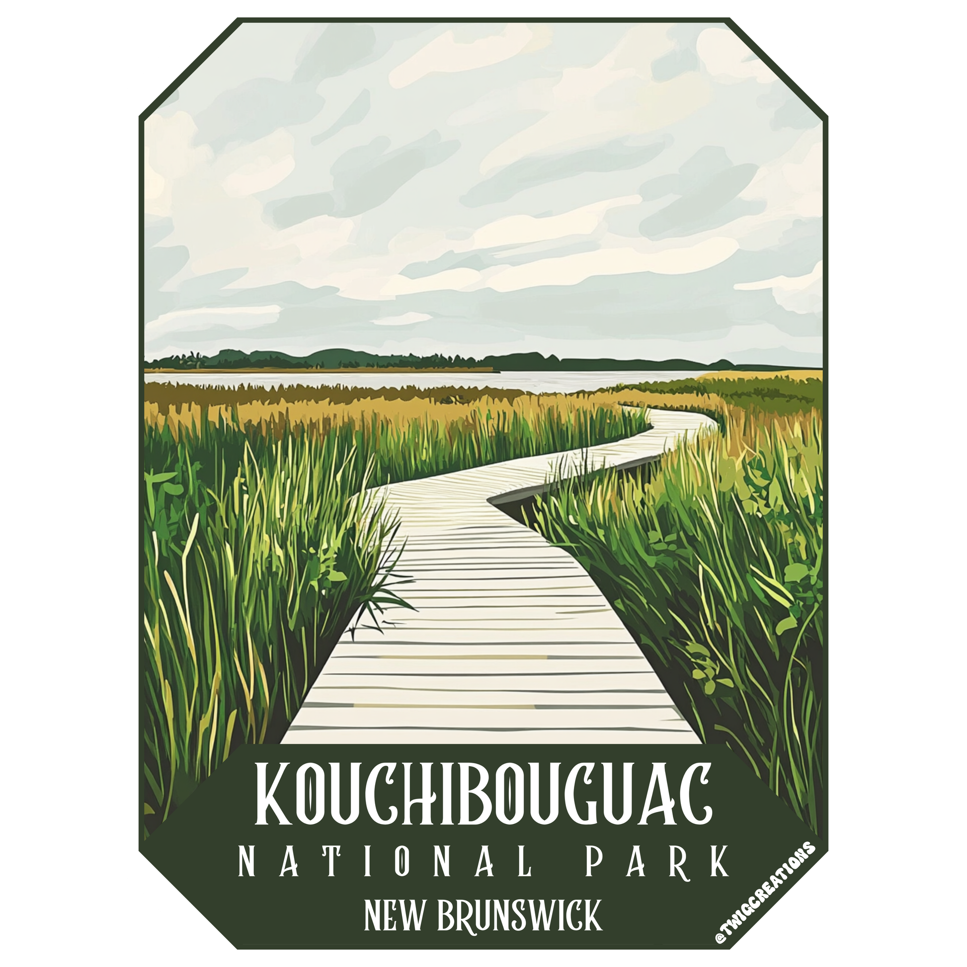 Kouchibouguac National Park Sticker Twig Creations