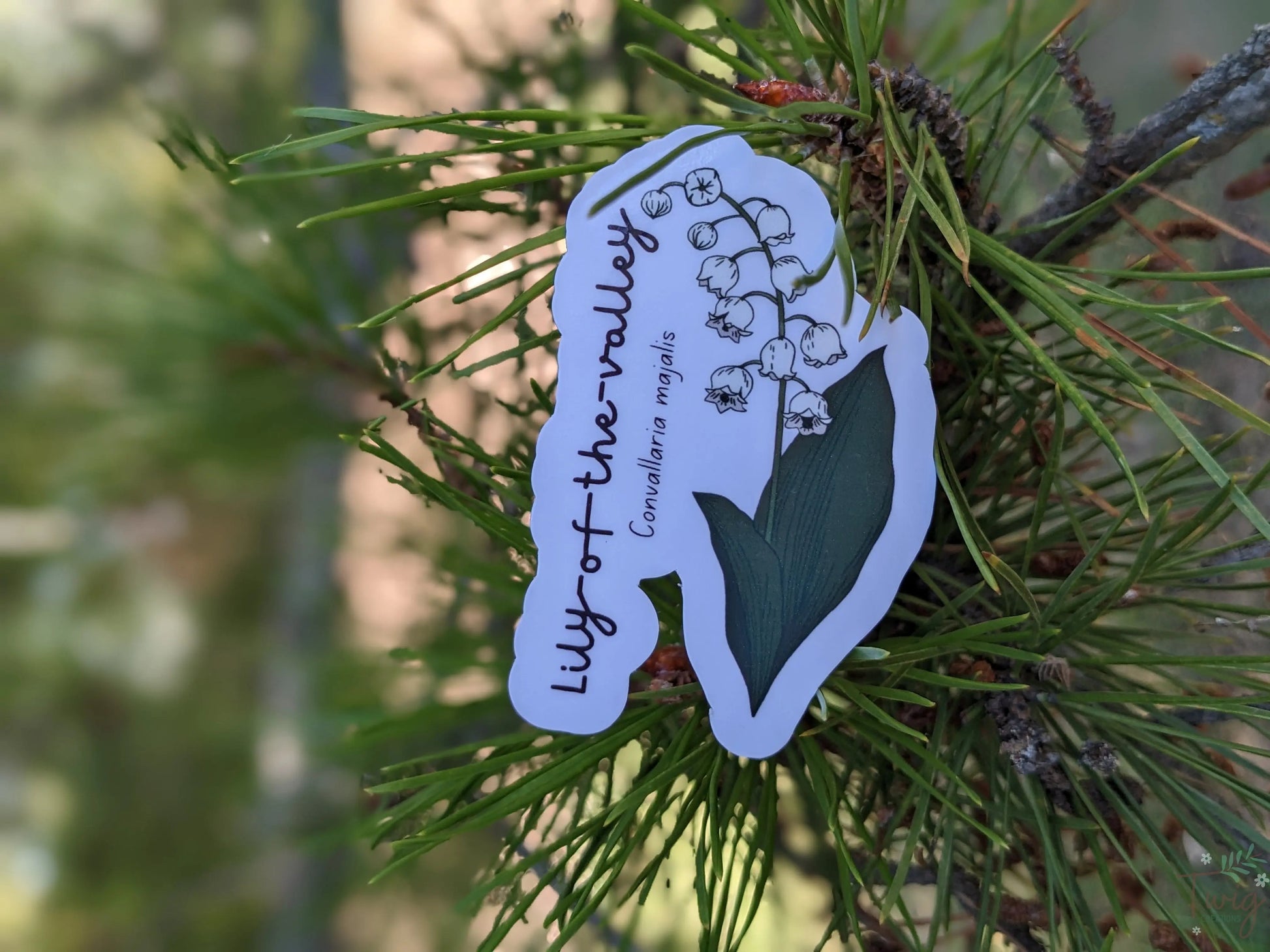 Lily-of-the-valley Sticker Twig Creations