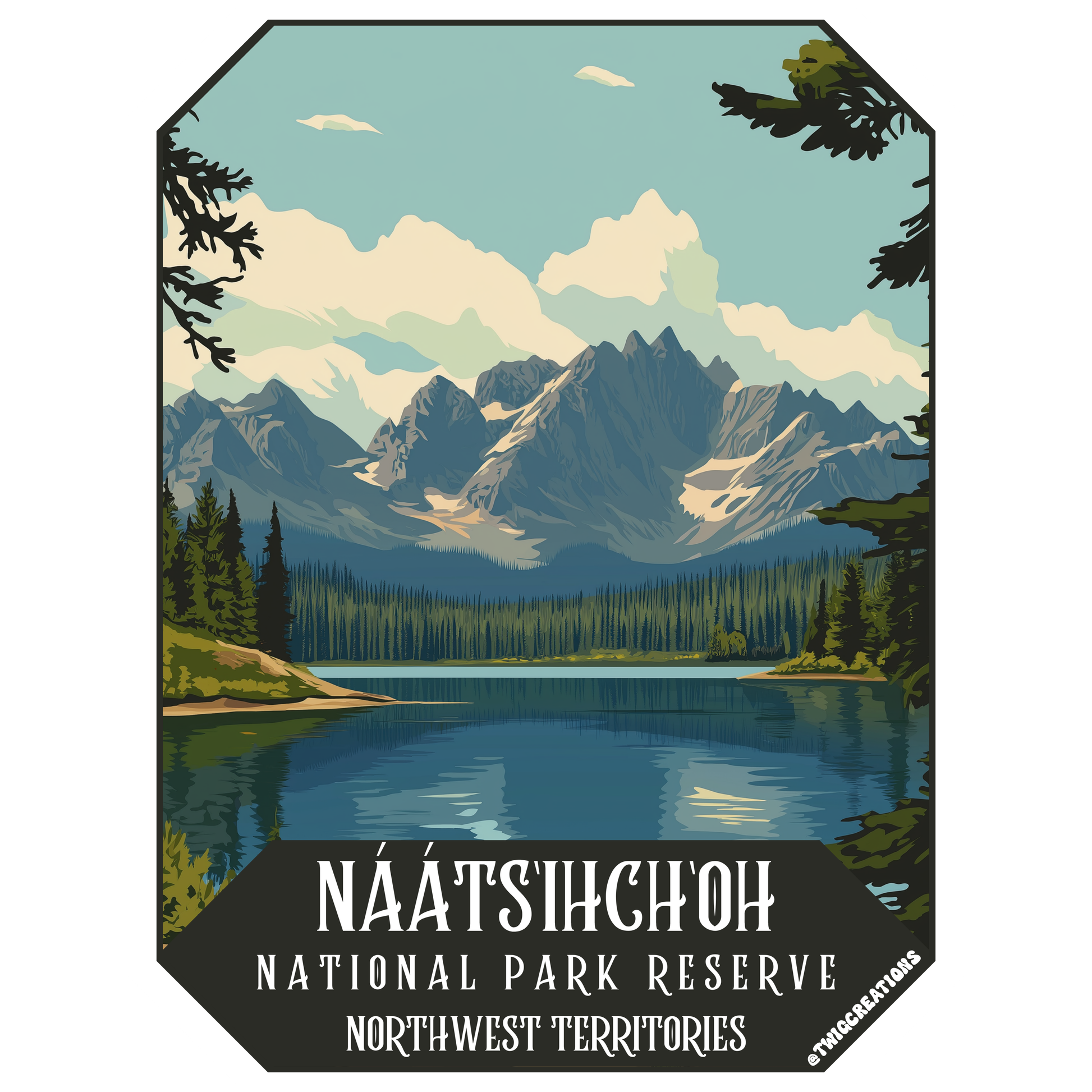 Nááts’įhch’oh National Park Reserve Sticker Twig Creations
