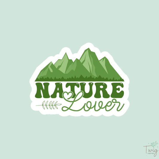 Nature Lover Sticker (Green) Twig Creations