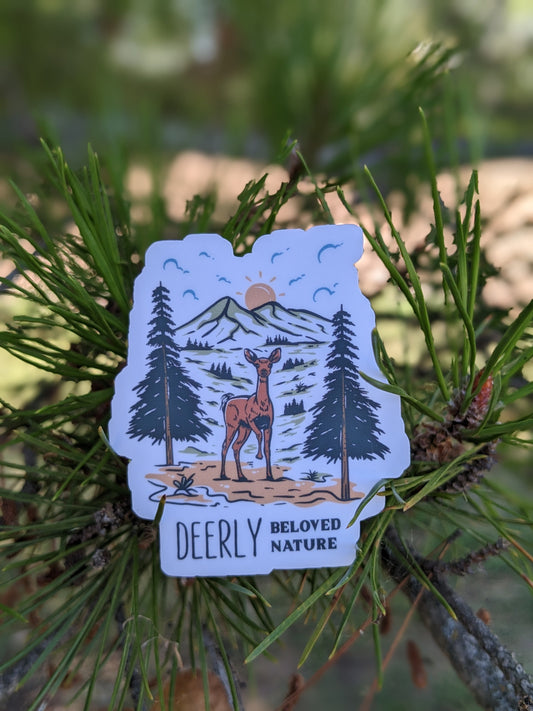 Deerly Beloved Nature Sticker Twig Creations