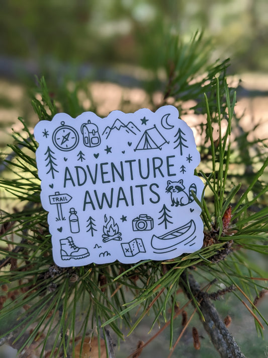 Adventure Awaits Sticker Twig Creations