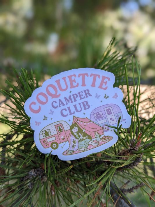 Coquette Camper Club Sticker Twig Creations