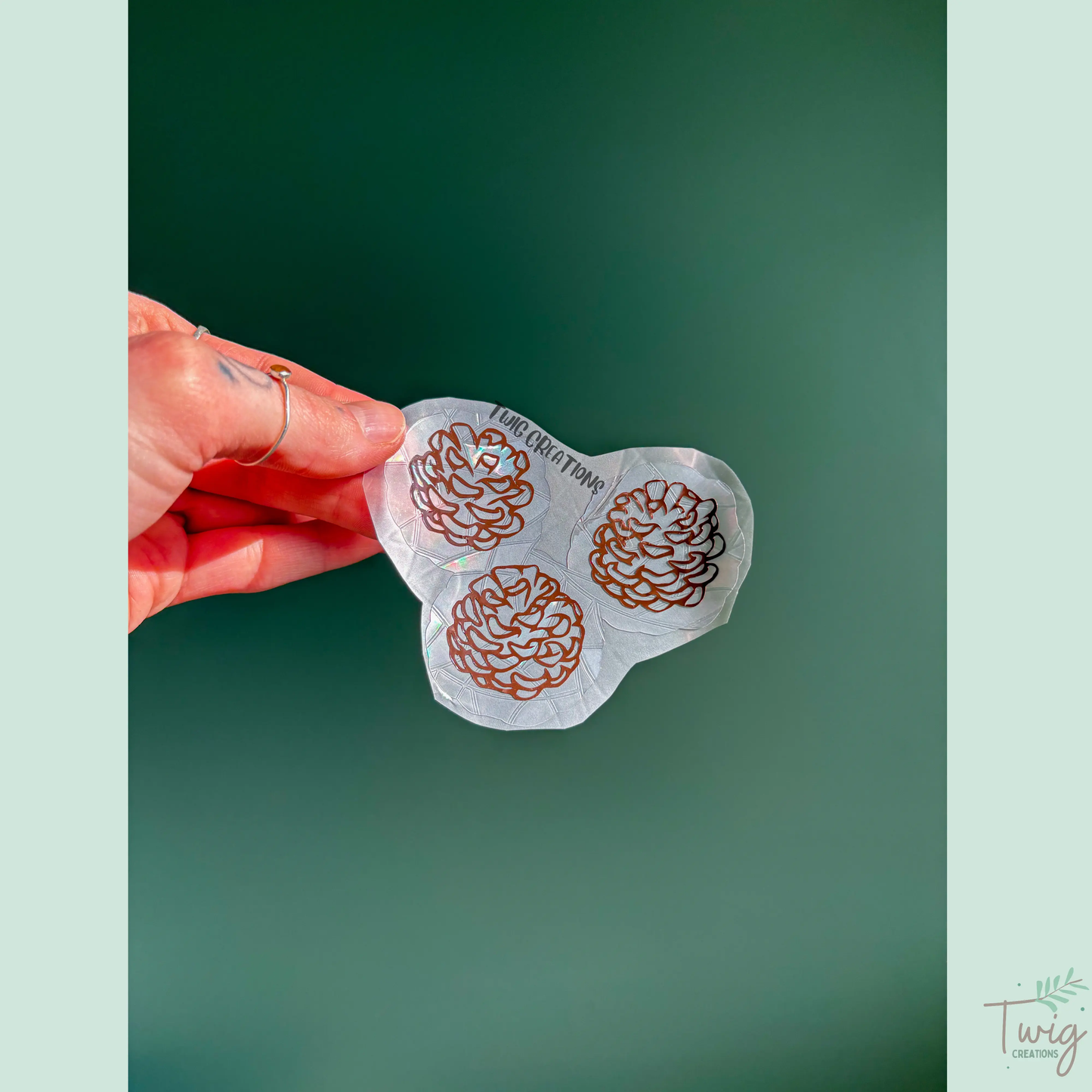 Pinecones Rainbow Window Cling Bundle #1 Twig Creations