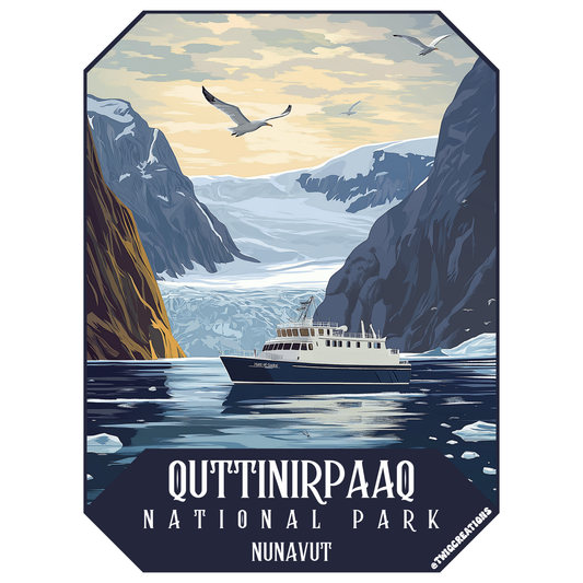 Quttinirpaaq National Park Sticker Twig Creations