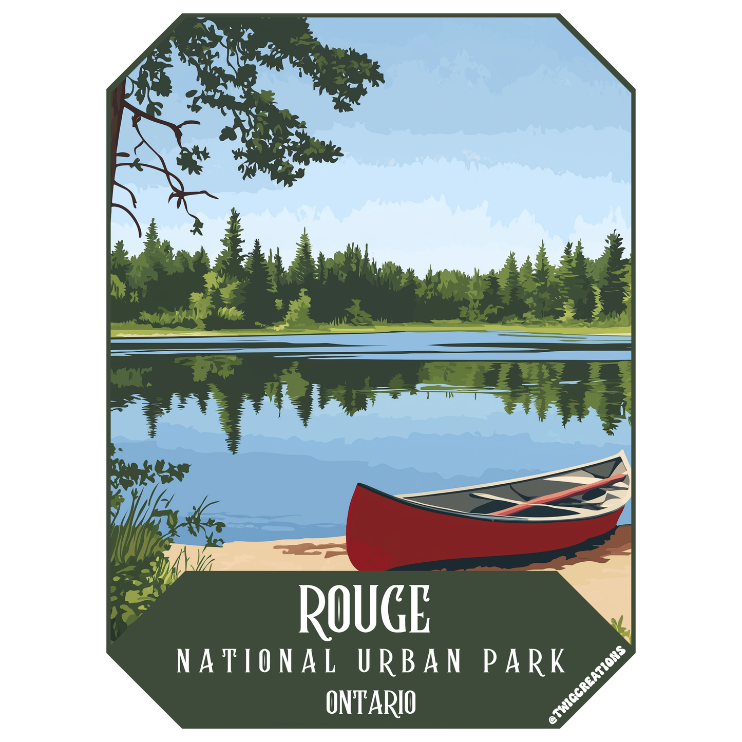 Rouge National Urban Park Sticker Twig Creations