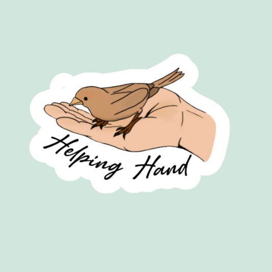 Bird in Hand Sticker