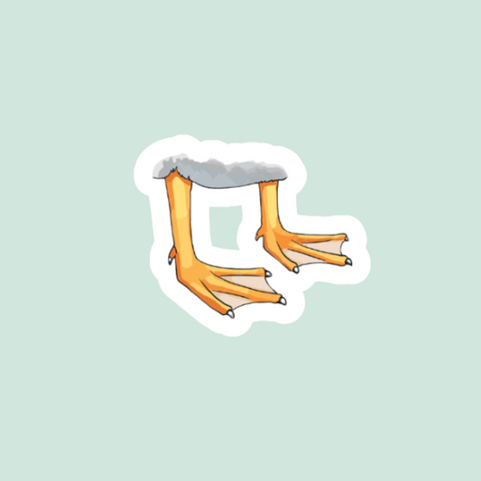 Duck Feet Sticker