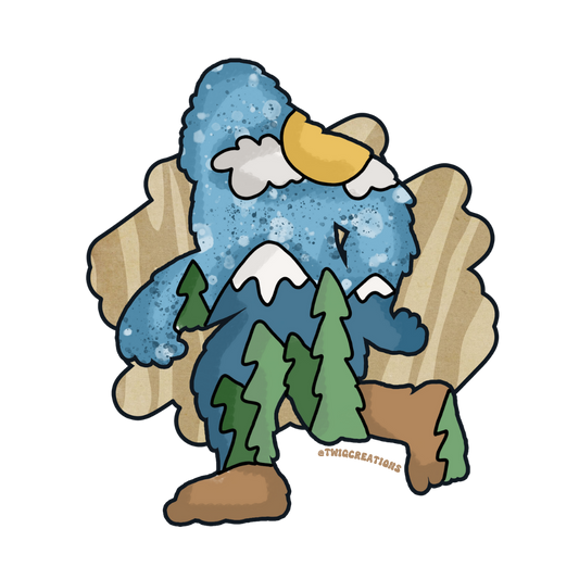 Bigfoot Sighting Sticker