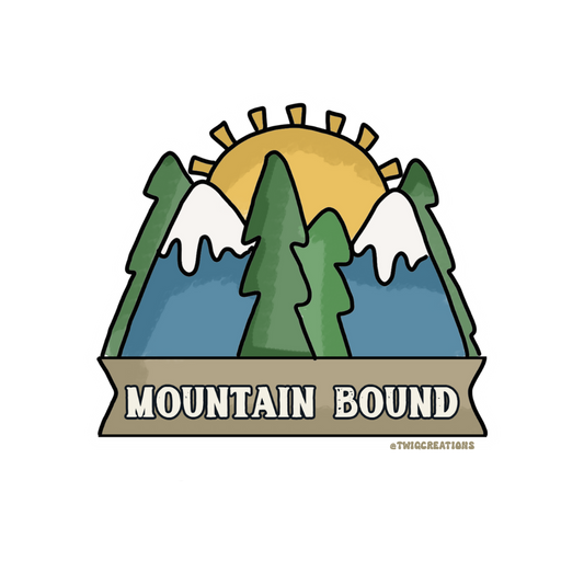 Mountain Bound Sticker