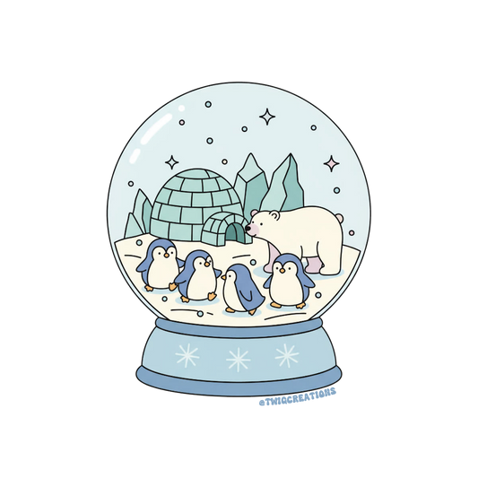Snow Globe Sticker Twig Creations