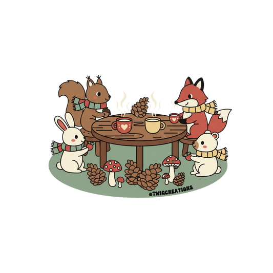 Winter Animals Sticker Twig Creations