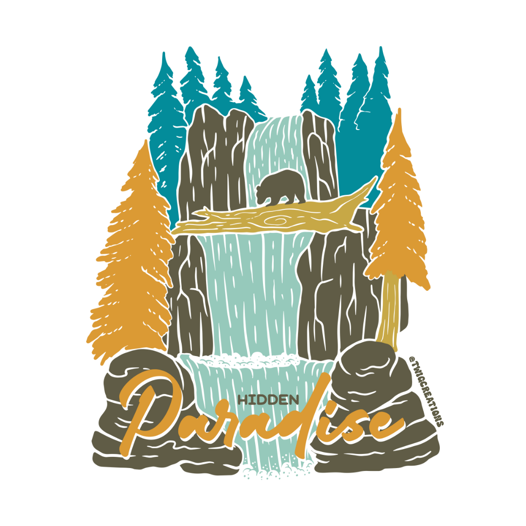 Hidden Paradise Sticker